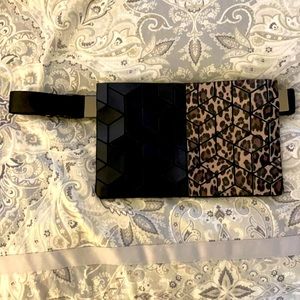 Geo half leopard half black belt bag/Fanny pack